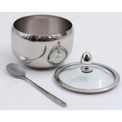 Сахарница с ложкой СЛ-156489 9см-4