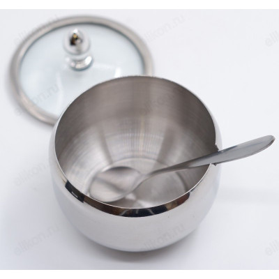 Сахарница с ложкой СЛ-156489 9см-9