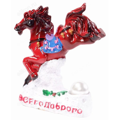 Сувенир Лошадь с жемчужиной СЛ-Ж керамика