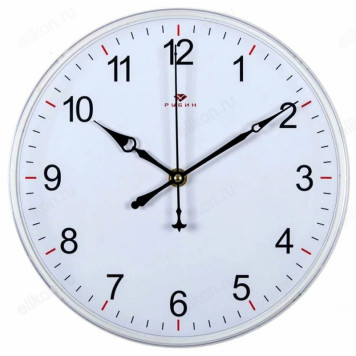 Часы настенные СН 2524-139, пластик, белые