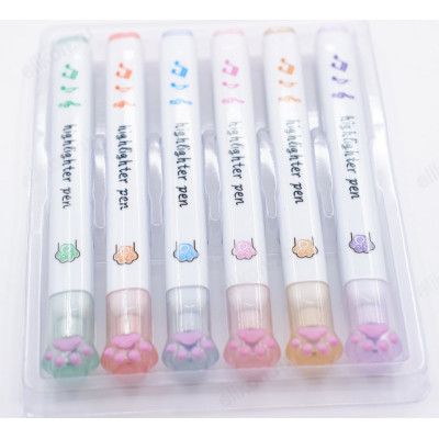 Набор маркеров-текстовыделителей Лапки CH-518-2