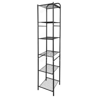 Стеллаж напольный СШН12 шестиярусный чёрный