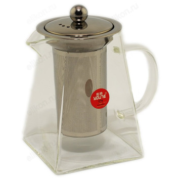 Чайник заварочный стекло STP8499 0.75л квадр сито-2