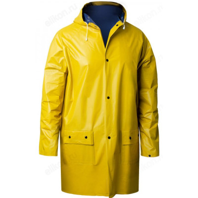 Дождевик-плащ SUNTR2 с капюшоном на кнопках желтый