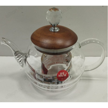 Чайник заварочный стекло 800мл артSUS-304