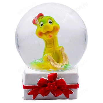 Сувенир Змея шар стеклянный СЗШ/7 7см-1