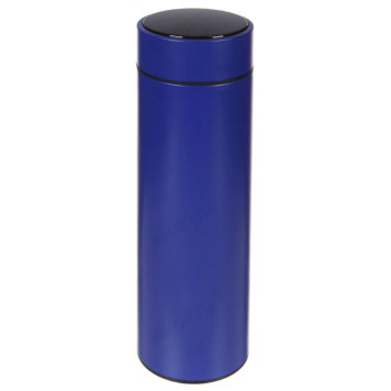 Термос синий 0,5л с индикацией температуры