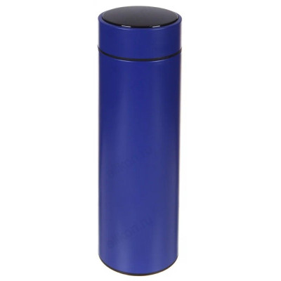 Термос синий 0,5л с индикацией температуры