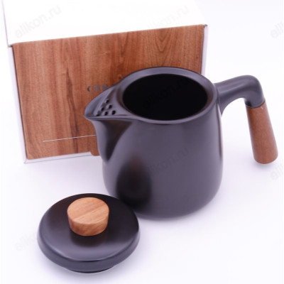 Чайник керамика артT69 черный-1