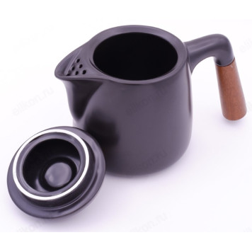 Чайник керамика артT69 черный-3