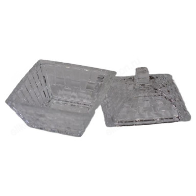 Сахарница стекло 12*12см TG1035-4,5-1