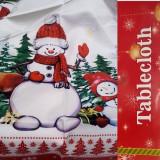 Скатерть новогодняя 140*180 TJZB-003 ПЭ