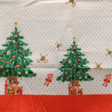 Скатерть новогодняя 140*180 TJZB-005 ПЭ