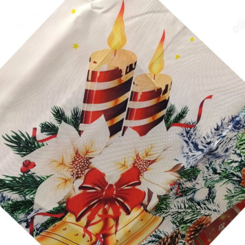 Скатерть новогодняя 140*180 TJZB-006 ПЭ