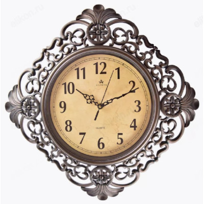 Часы настенные Atlantis TLD-35190A, пластик, зеленые