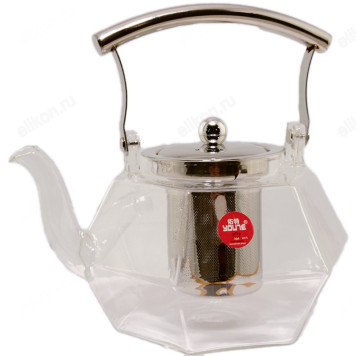 Чайник заварочный стекло U.TE 304 1,4л шестигранн.осн.