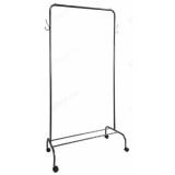 Вешалка гардеробная ВГ12 на колёсах, чёрный