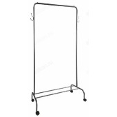 Вешалка гардеробная ВГ12 на колёсах, чёрный