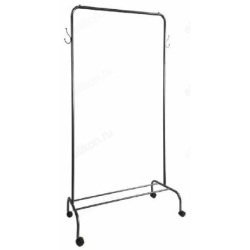 Вешалка гардеробная ВГ12 на колёсах, чёрный