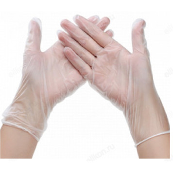 Перчатки виниловые VIN002A M 100 шт/10