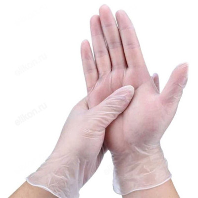 Перчатки виниловые VIN003A (L) 100шт