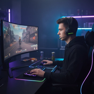 Гарнитура проводная игровая GAMETRIX vTrack MkI накладные-4