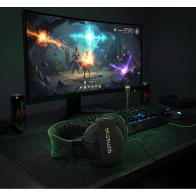 Гарнитура проводная игровая GAMETRIX vTrack MkI накладные-5