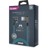 Кабель USB - micro USB 1,2м 2A X-Game Neo игровой, угловой, двухсторонний