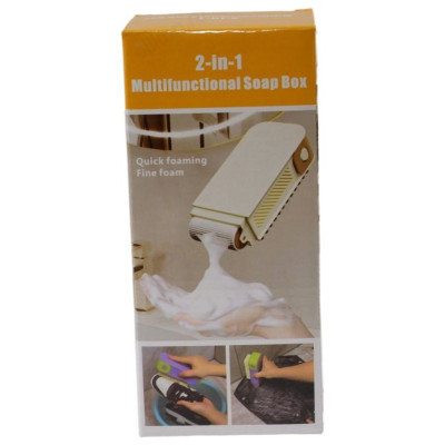 Щетка + дозатор мыла 2в1 J-28 (XR-950) многофункциональная-3