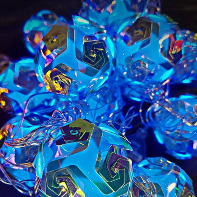 Гирлянда YM-8 5м 15 ламп цветная-4