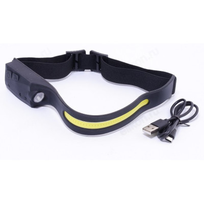 Фонарь налобный YT-200 лента COB сенсер