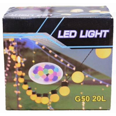 Гирлянда шар G50 20L YXC-0309-2