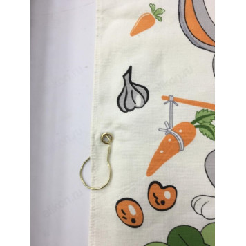 Полотенце хлопок/махра с крючком Зайцы-2