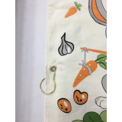 Полотенце хлопок/махра с крючком Зайцы-2