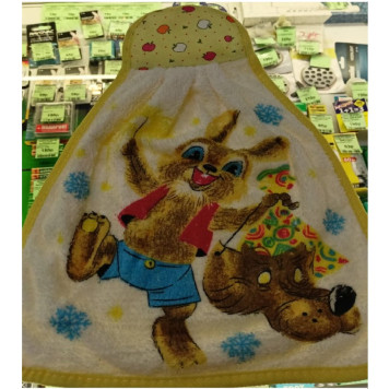 Салфетка махра Зайцы-1