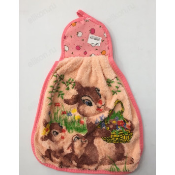 Салфетка махра Зайцы-2