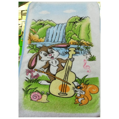 Полотенце микрофибра Зайцы