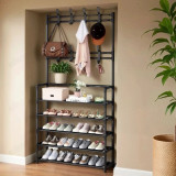 Вешалка напольная с обувницей ZK-381