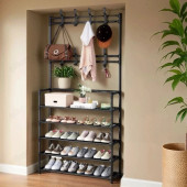 Вешалка напольная с обувницей ZK-381