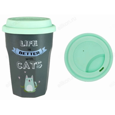 Кружка с крышкой Любимый кот ZPX21903/1