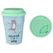 Кружка 360мл с крышкой Любимый кот, вид 2 КИТАЙ ZPX21903/2