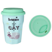 Кружка 360мл с крышкой Любимый кот, вид 3 КИТАЙ ZPX21903/3