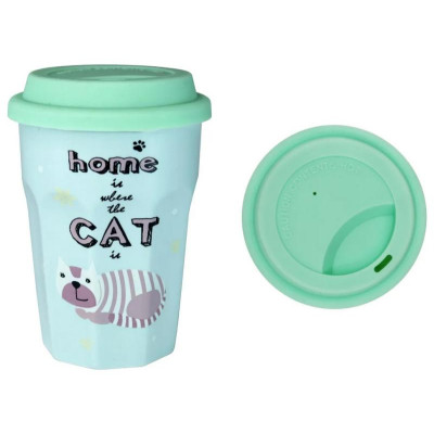 Кружка 360мл с крышкой Любимый кот, вид 3 КИТАЙ ZPX21903/3
