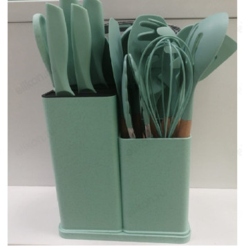 Набор кухонный силикон с ножами KITCHEN KNIVES DF-W020C