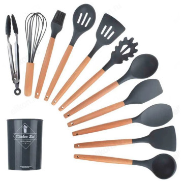 Набор кухонный силикон KITCHEN UTENSILS 11 предметов-1