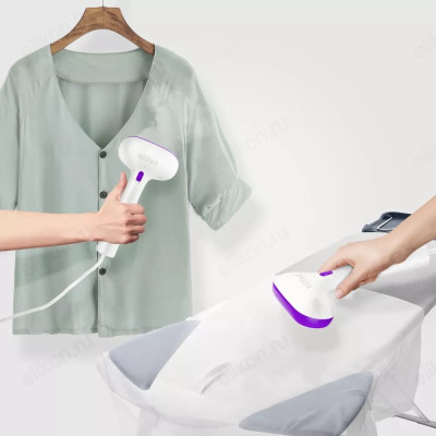 Отпариватель KITFORT KT-998-1, 1000Вт, 0.100л, белый / фиолетовый-4