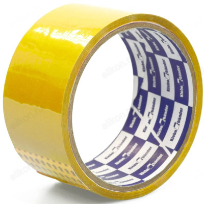 Лента клейкая Klebebander желтая