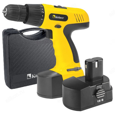 Аккумуляторная дрель-шуруповерт Kolner KCD 18/2С 8020100503-8