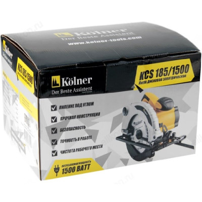 Пила дисковая Kolner KCS 185/1500-8