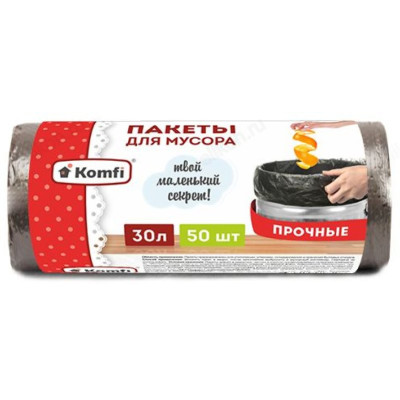Мешки для мусора ПНД KOMFI PM350BL 30л/50шт 17169
